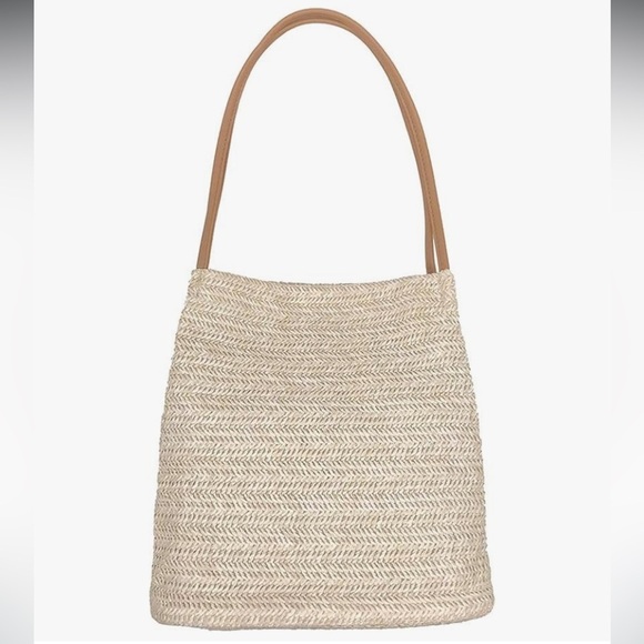 None Handbags - Straw Bucket Shoulder Summer Bag